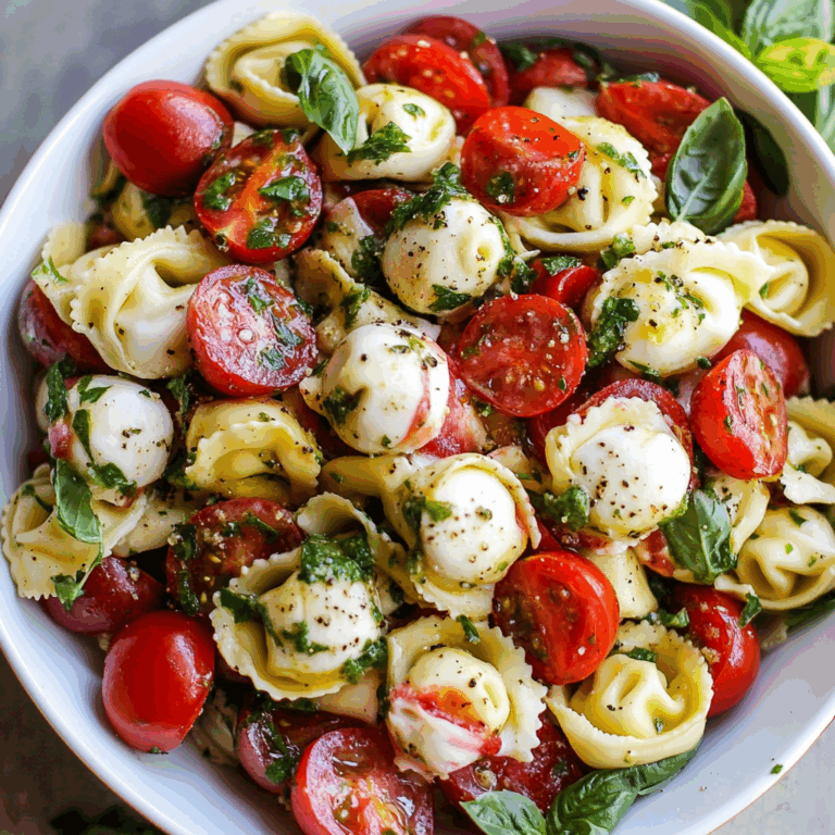 Tortellini Caprese Salad