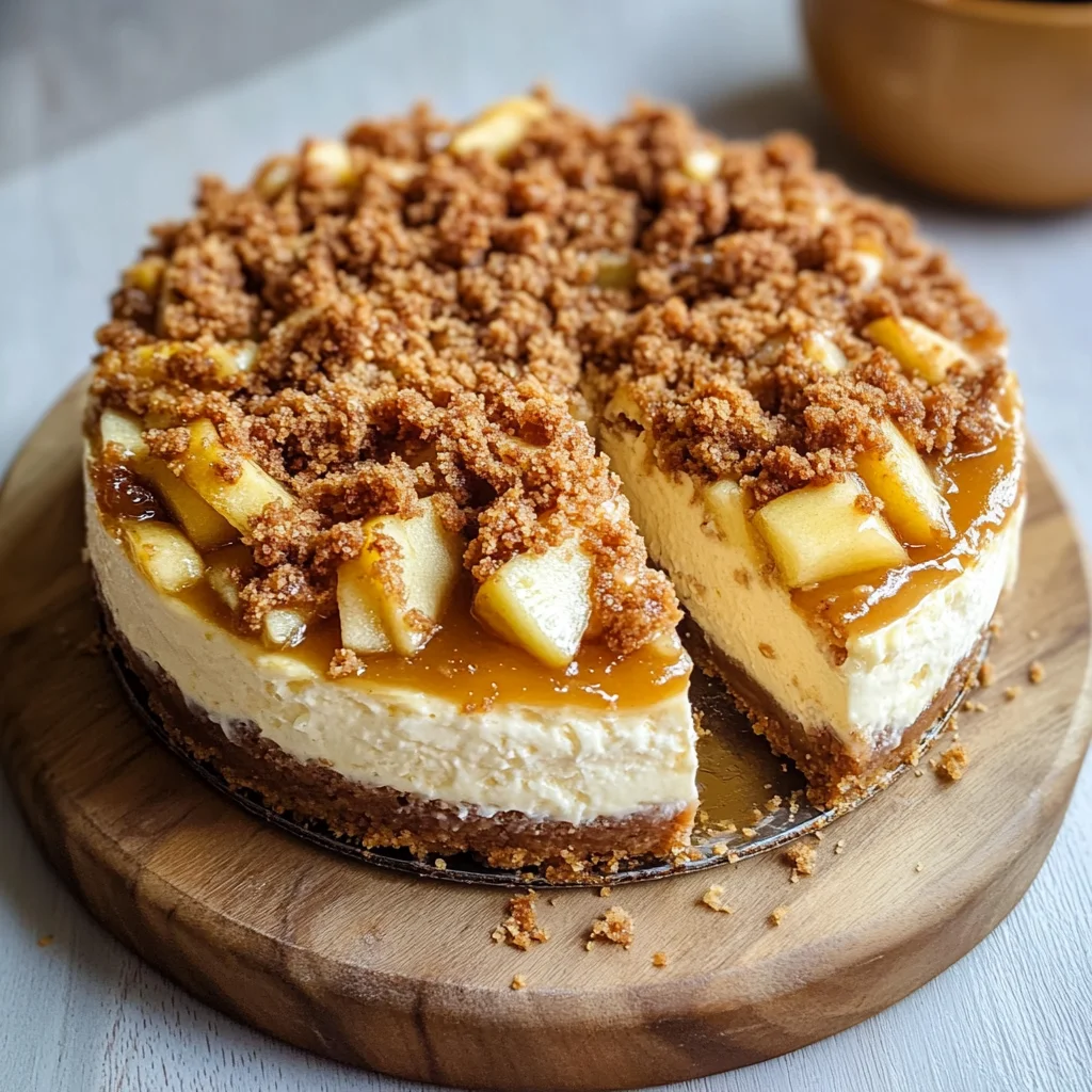 Apple Crumble Cheesecake