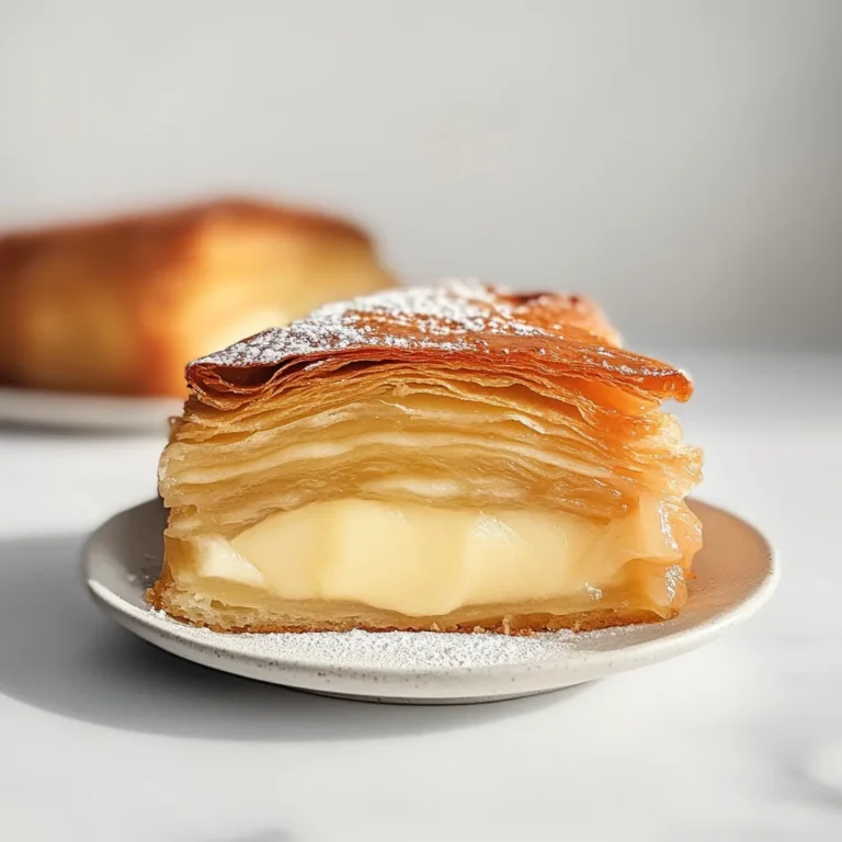 Apple Mille Feuille with Vanilla Custard (gluten-free)