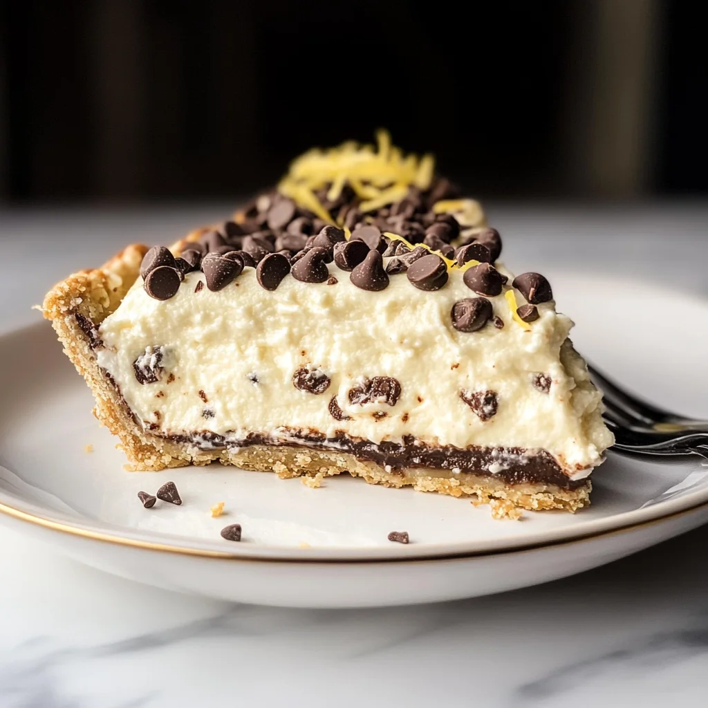 Chocolate Chip Cannoli Pie