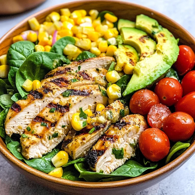 Cilantro Lime Grilled Chicken Salad
