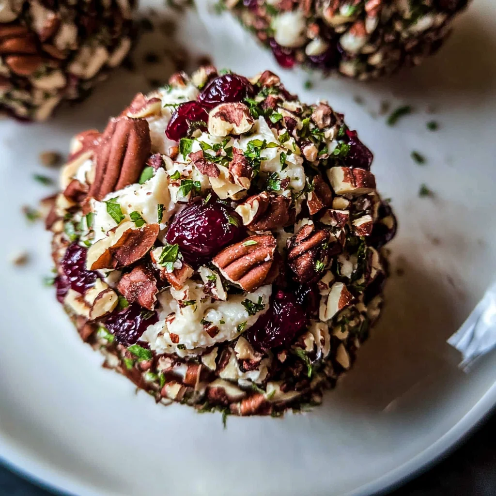 Cranberry Pecan Goat Cheese Ball