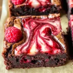 Decadent Raspberry Swirl Brownies