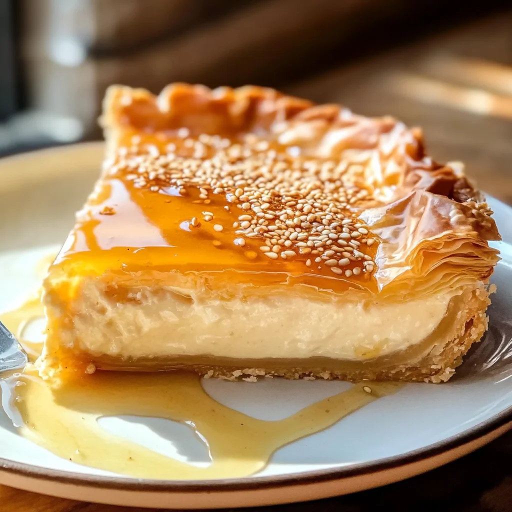 Golden Greek Honey Pie (Melopita)