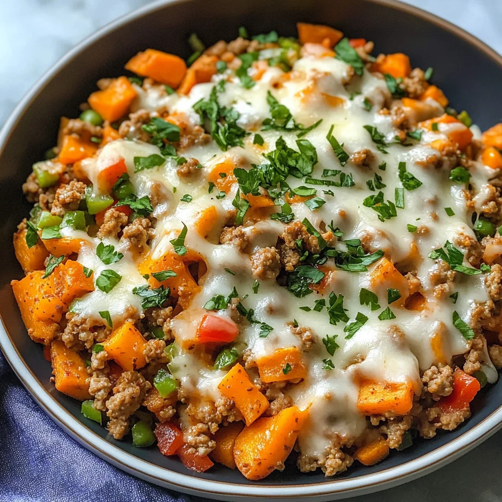 Ground Turkey Sweet Potato Bake Recipe