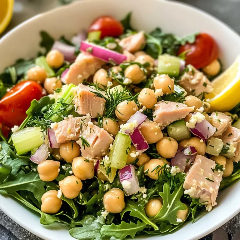 Healthy Tuna Garbanzo Bean Salad