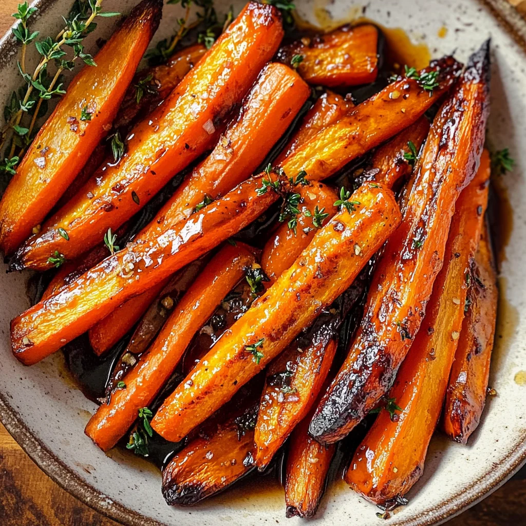 Honey Balsamic Roasted Carrots