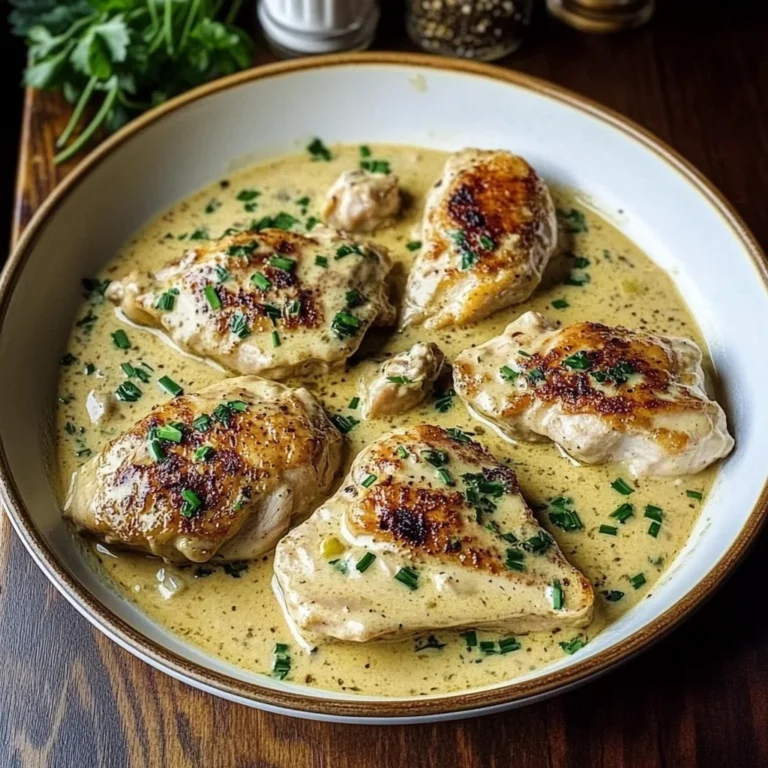 Irish Chicken in Whiskey Cream Sauce