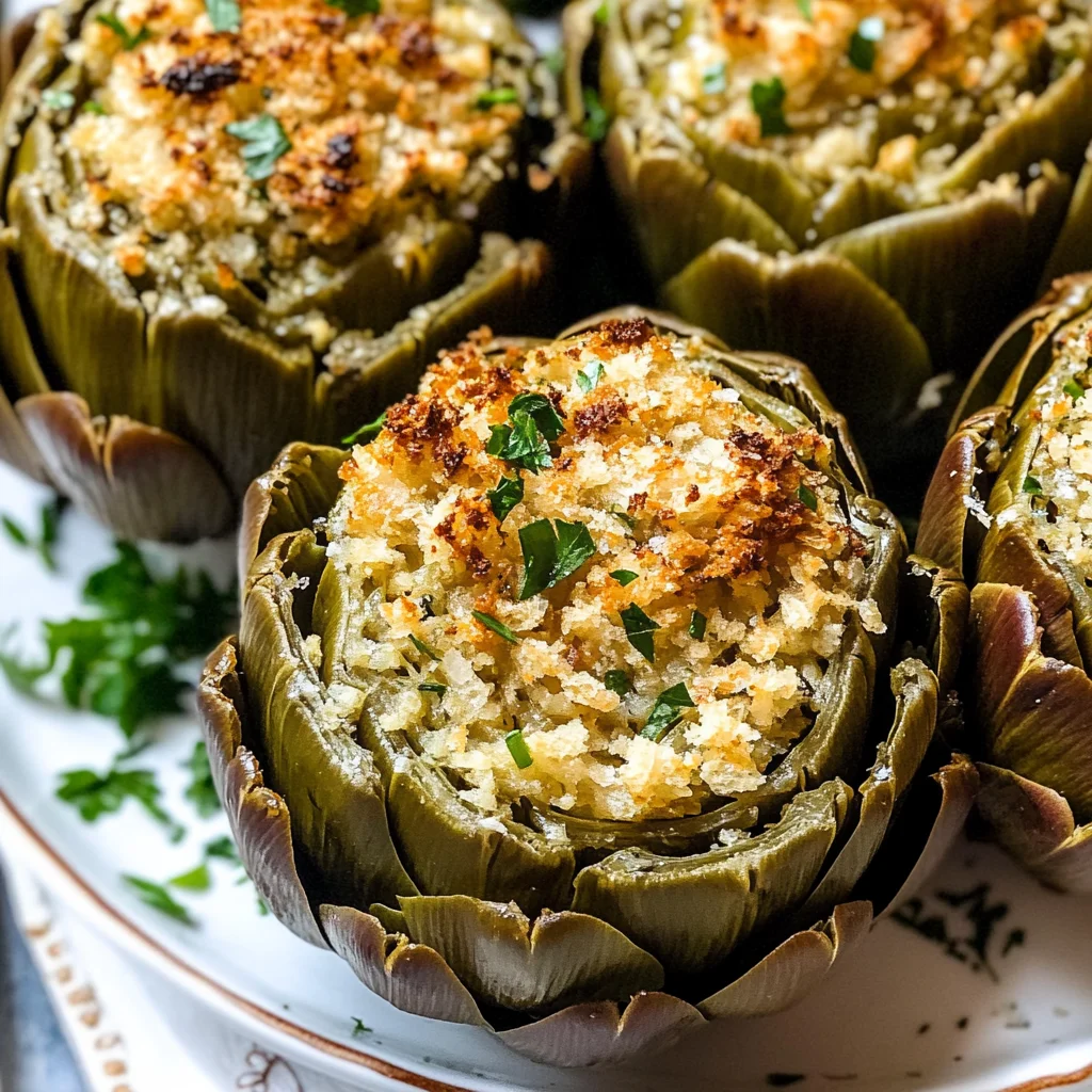 Italian Stuffed Artichokes Recipe (Sicilian Style)