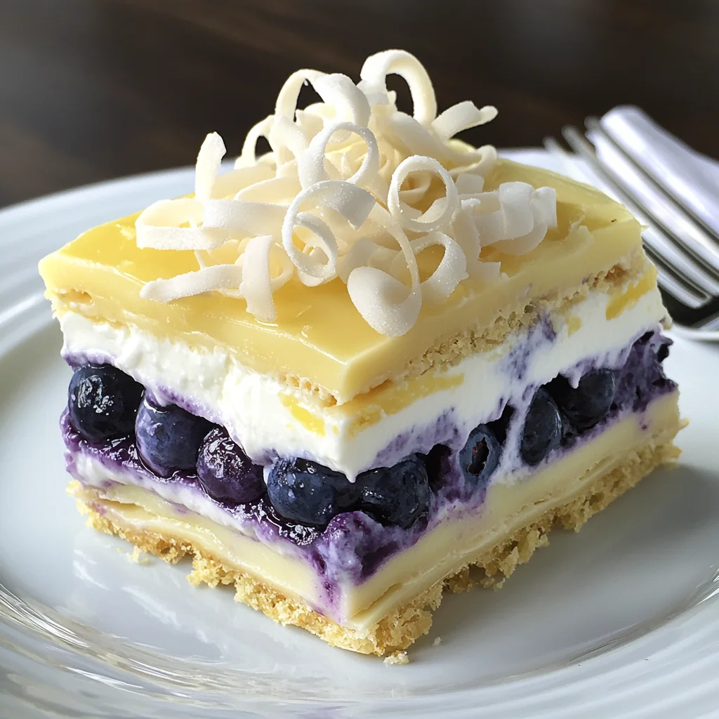 Lemon Blueberry Lasagna