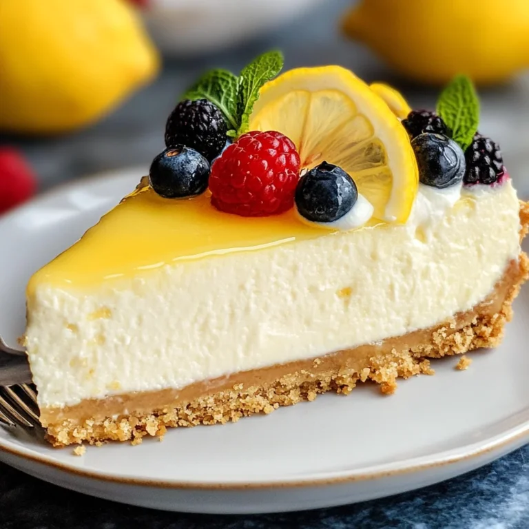 Lemon Cheesecake Delight Recipe is a must-try dessert!