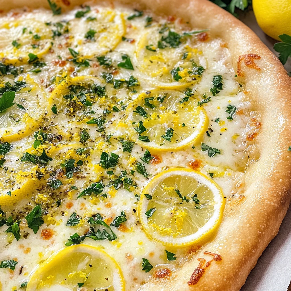 Lemon Pizza with Fresh Herbs