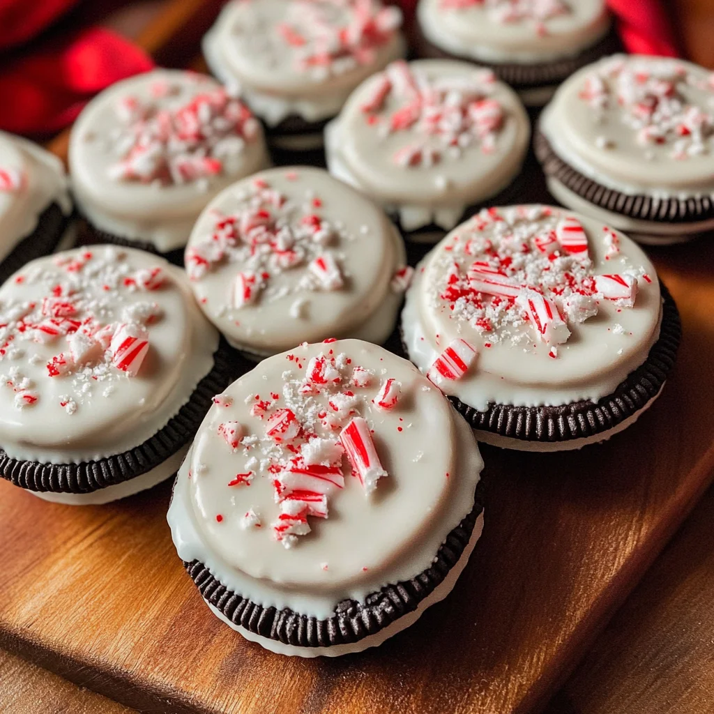 Peppermint Bark Oreos