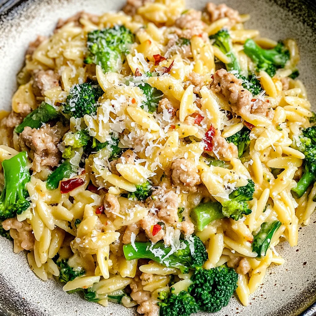 Quick Ground Turkey Orzo Recipe
