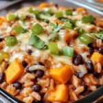 Rice and Bean Casserole with Sweet Potatoes