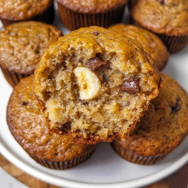Soft & Fluffy Banana Muffins