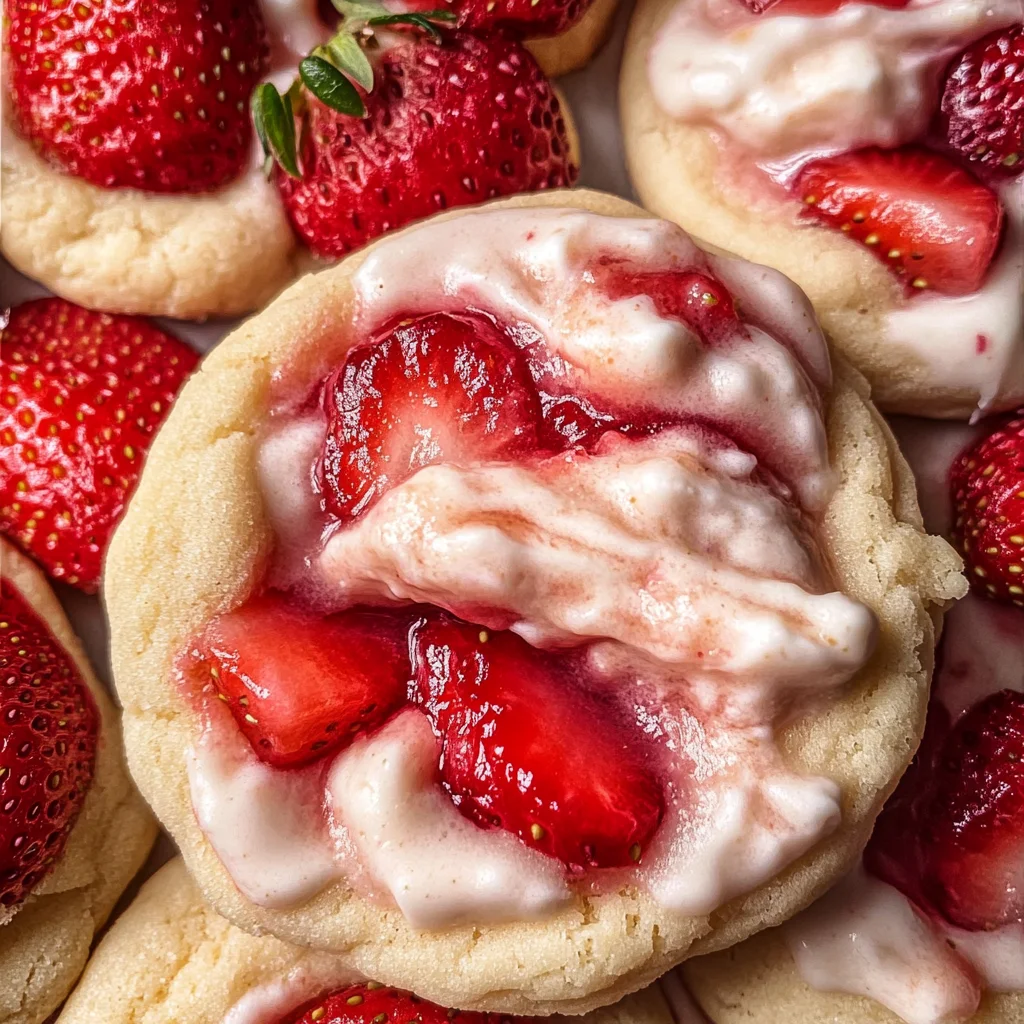 Strawberry Cheesecake Cookies