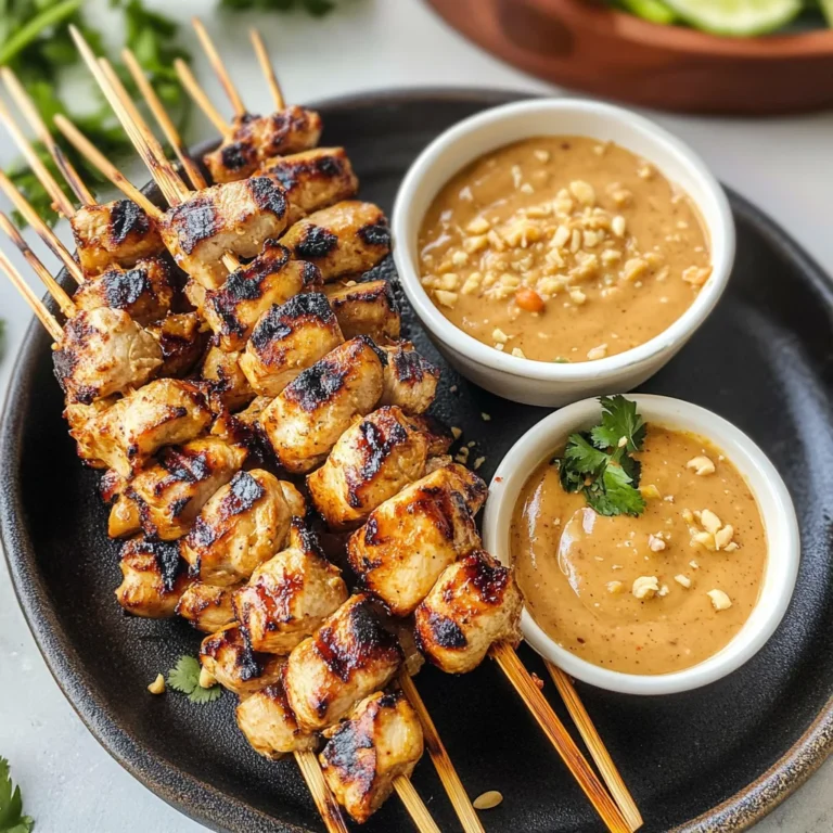 Thai Satay Chicken with Peanut Sauce