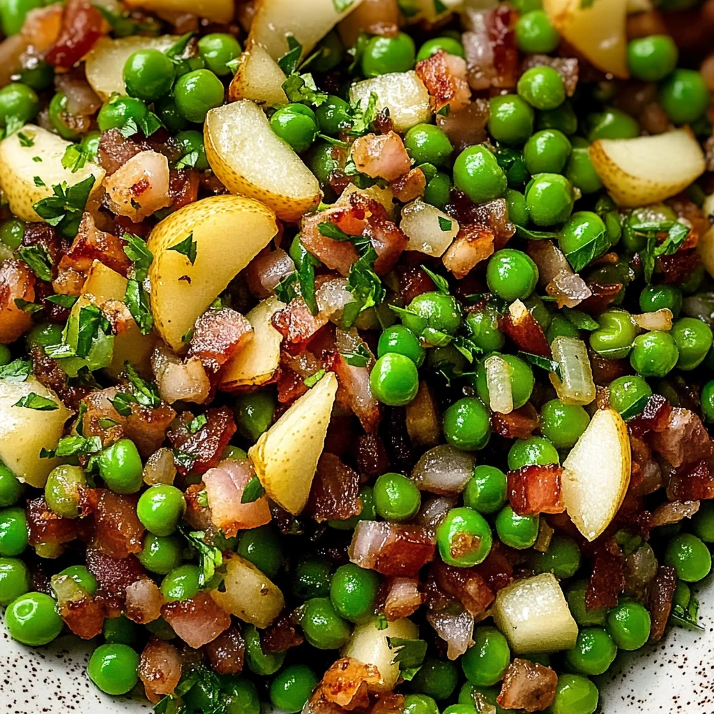 Thanksgiving Peas (with Pear and Pancetta)