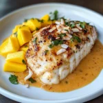 Tropical Grouper with Spicy Coconut-Ginger Sauce
