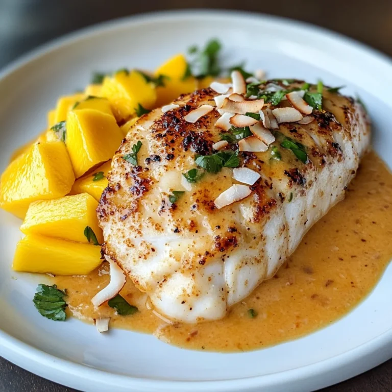 Tropical Grouper with Spicy Coconut-Ginger Sauce