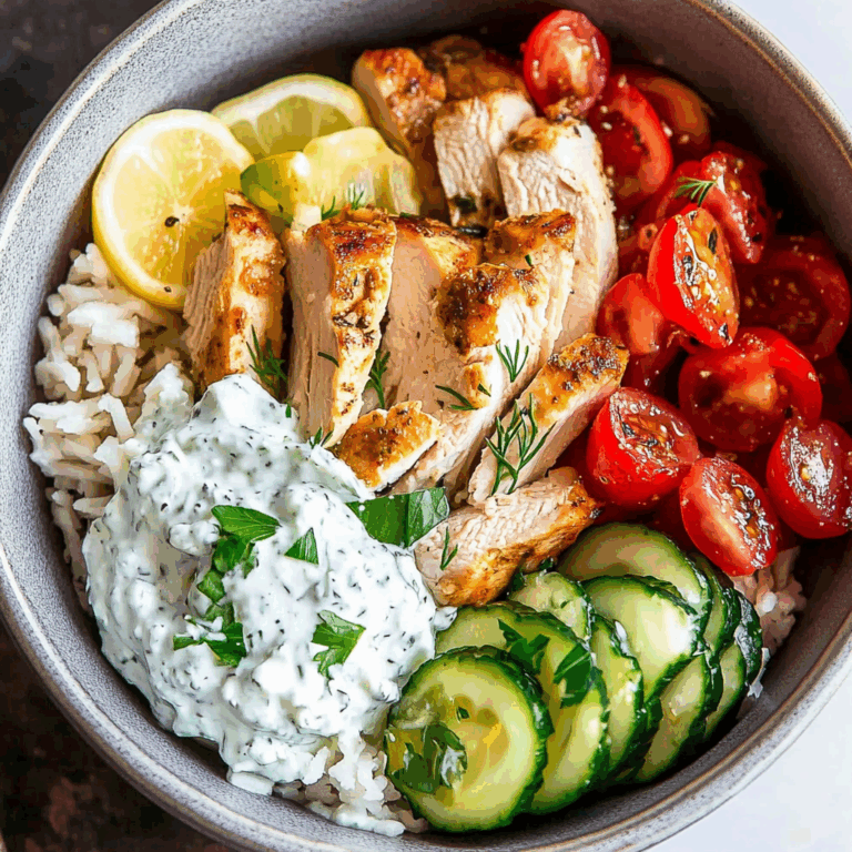 Chicken Tzatziki Bowls.