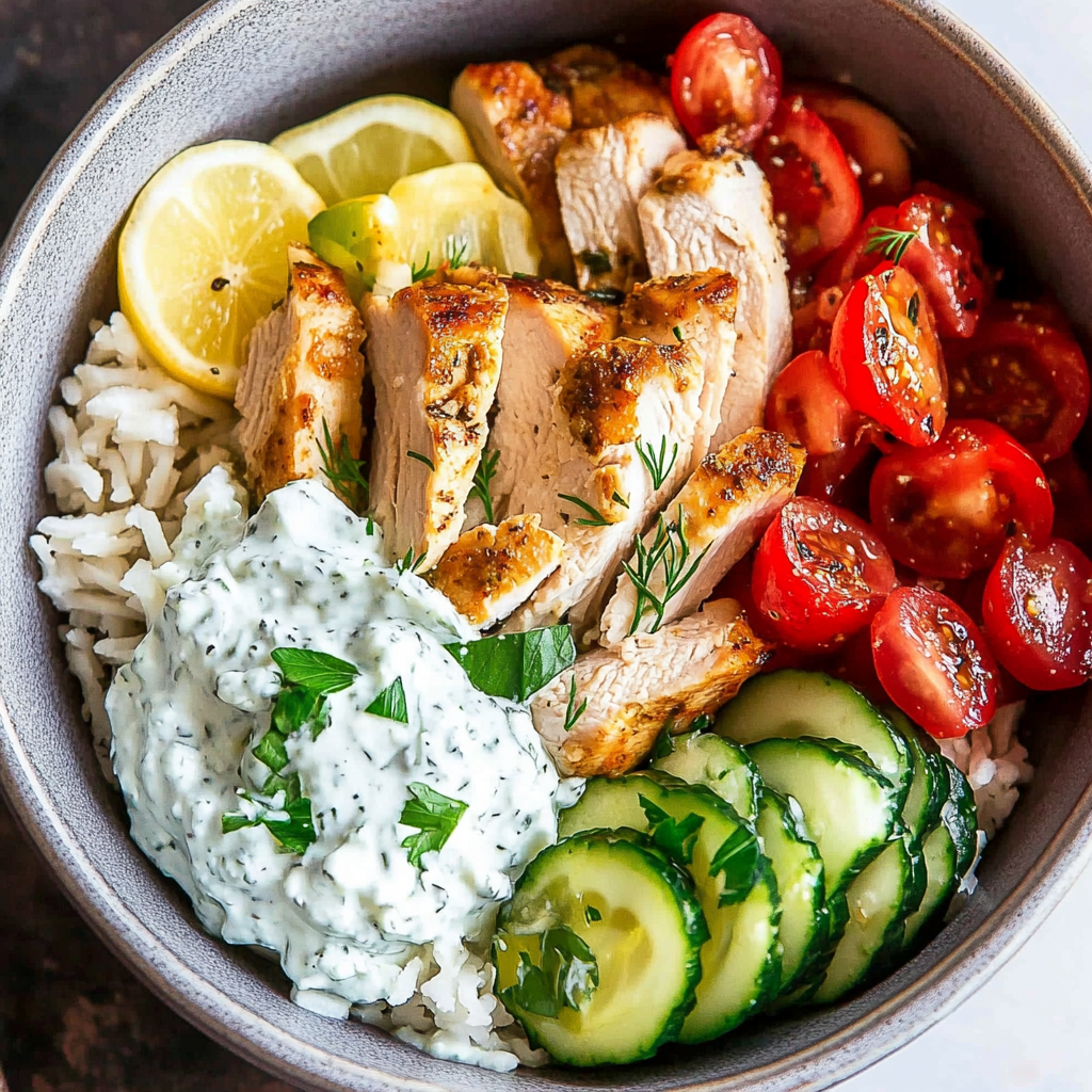 Chicken Tzatziki Bowls.