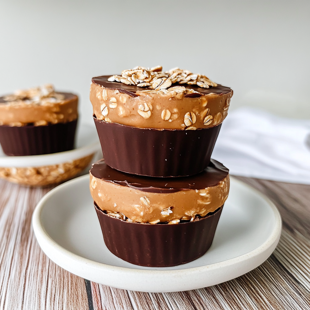 Easy Peanut Butter Protein Oatmeal Cups