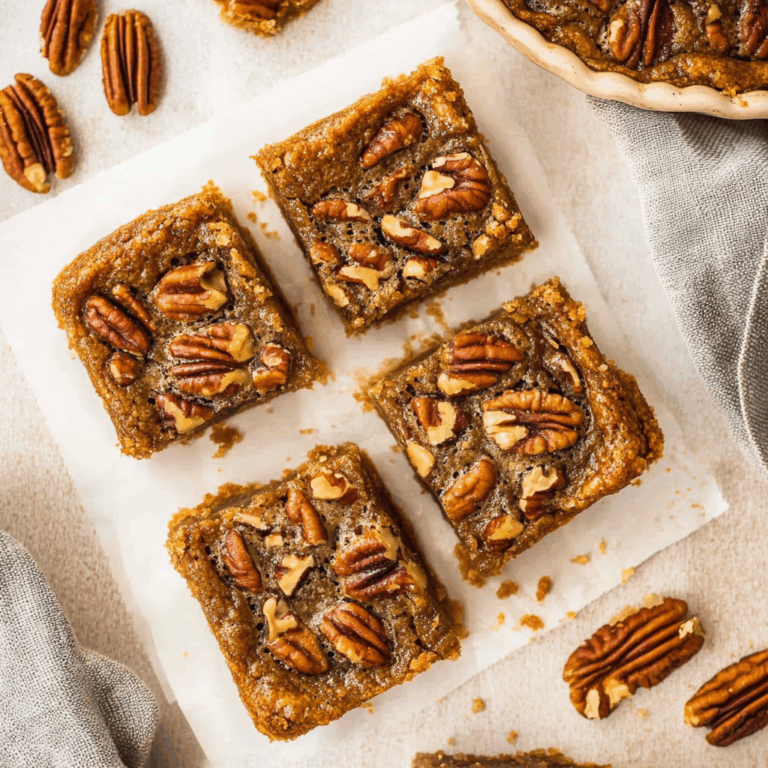 Healthy Gluten-Free Pecan Pie Bars