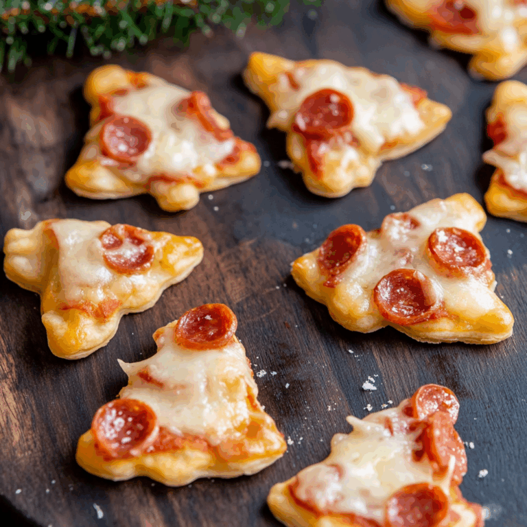 Puff Pastry Christmas Tree Pizza Bites