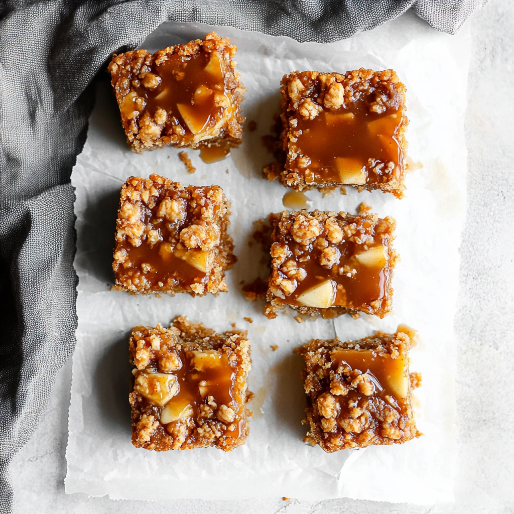 Salted Caramel Apple Crumble Bars Fall Treat: Get Addicted in 45 Min