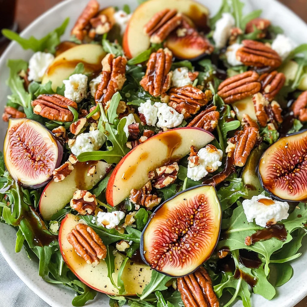 Apple Arugula Salad With Maple Pecans