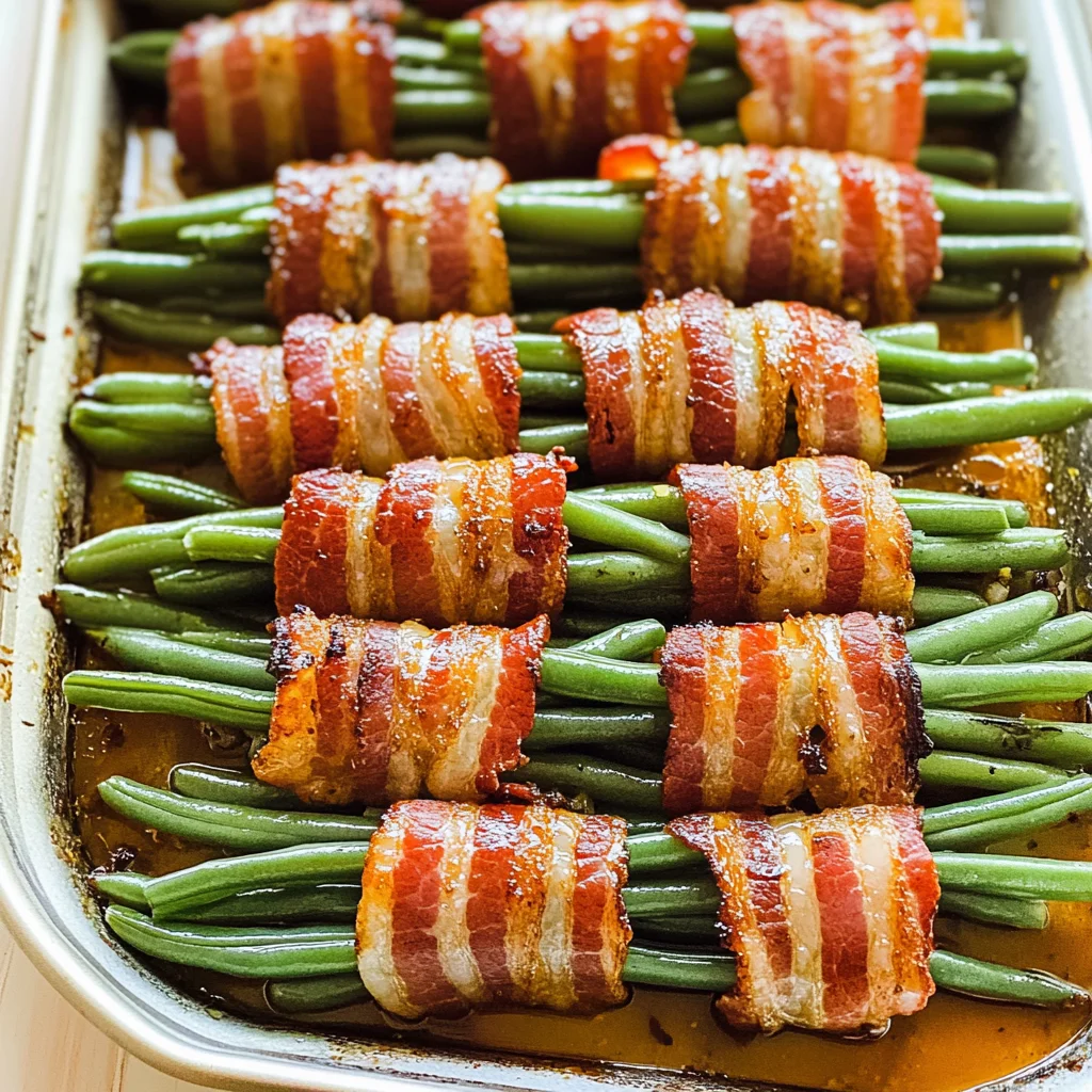 Bacon-Wrapped Green Bean Bundles recipe