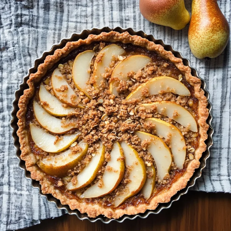 Chai Spiced Pear Almond Crumble Tart: A 42-year Secret