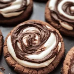 Chocolate Marshmallow Swirl Cookies