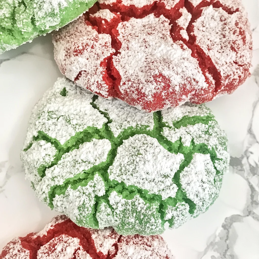 Christmas Crinkle Cookies