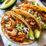 Cilantro Lime Shrimp Tacos with Creamy Slaw