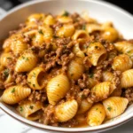 Creamy Beef and Shells