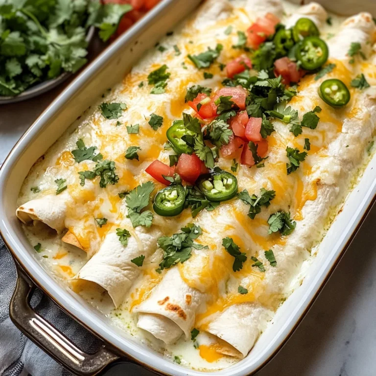 Creamy White Chicken Enchiladas