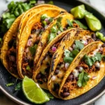 Crispy Sheet Pan Black Bean Tacos (Vegetarian)