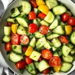 Cucumber Tomato Avocado Salad