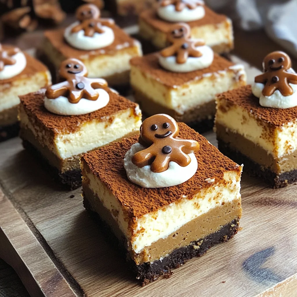 Gingerbread Cheesecake Bars