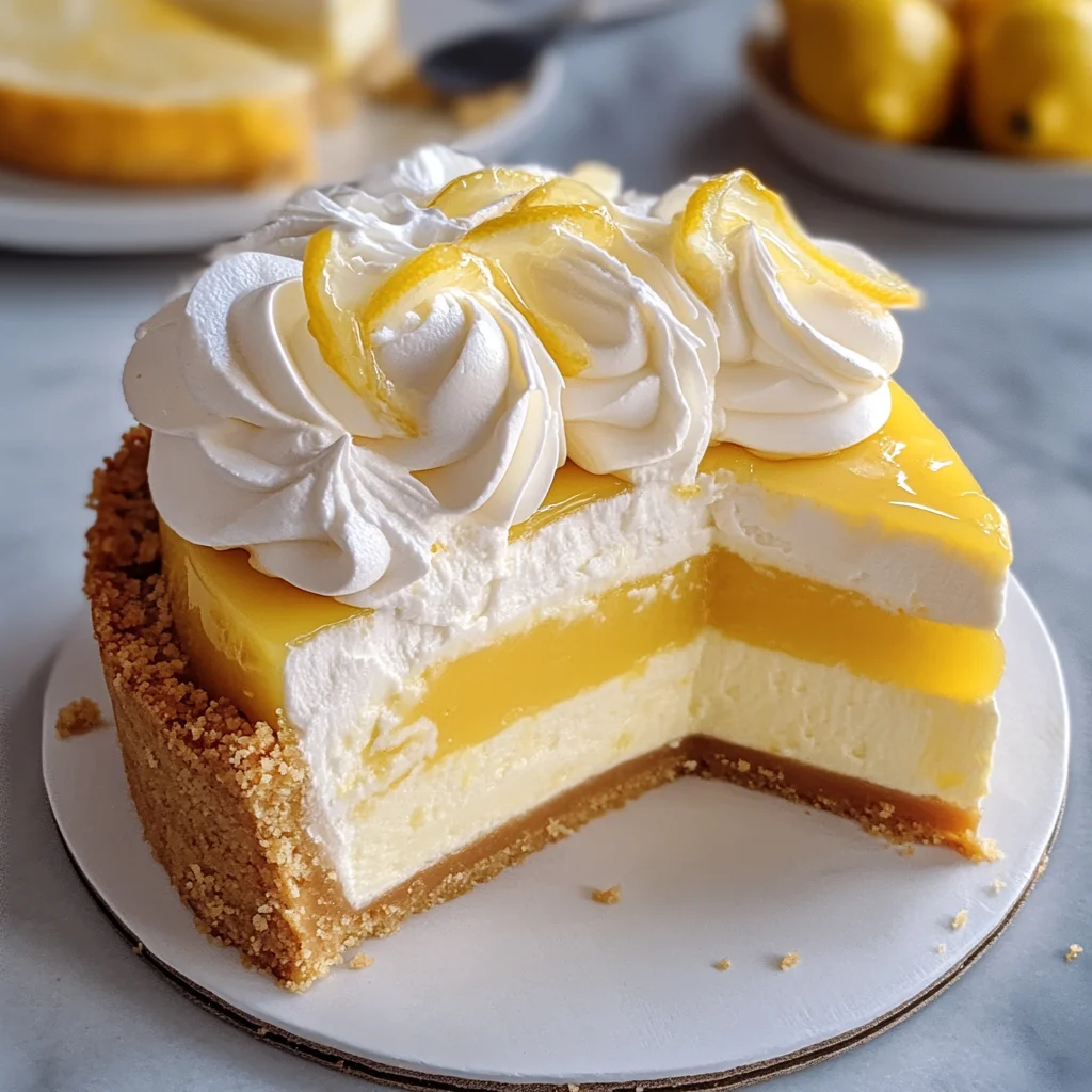 Lemon Curd Cheesecake with Shortbread Crust