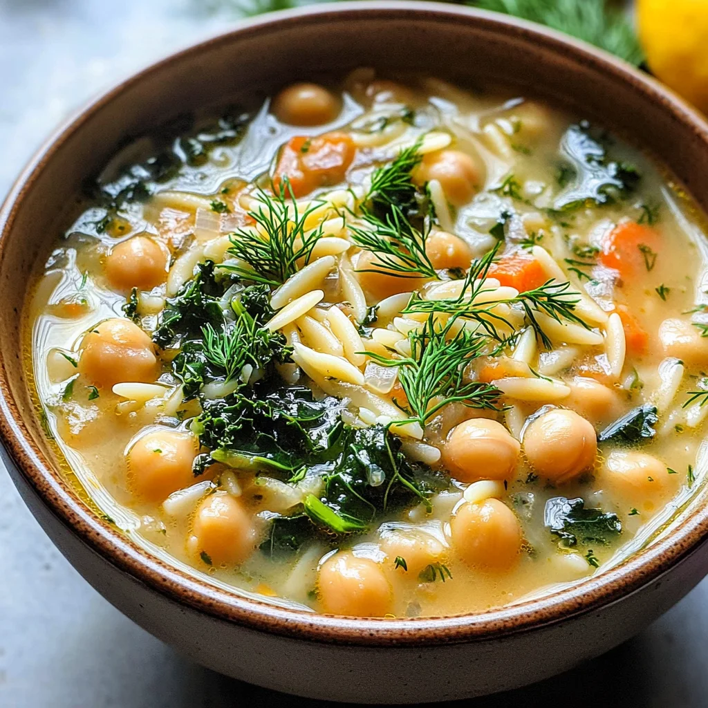 Lemony Greek Chickpea Soup