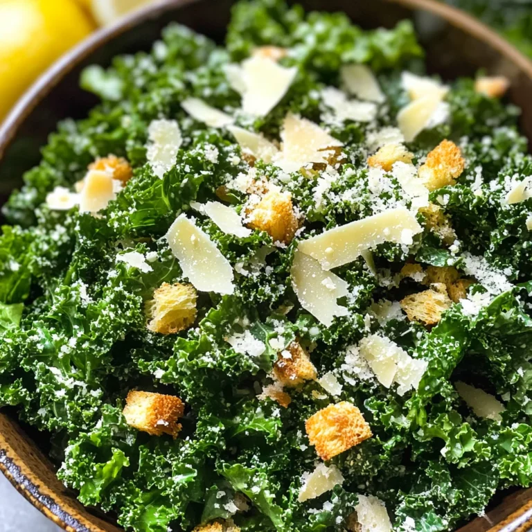 Lemony Parmesan Kale Salad