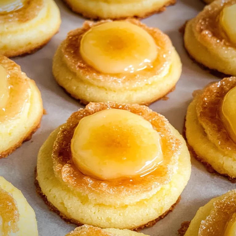 Luscious Lemon Curd Crème Brûlée Cookies