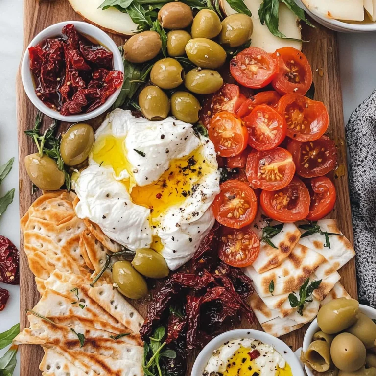 Mediterranean Burrata Board