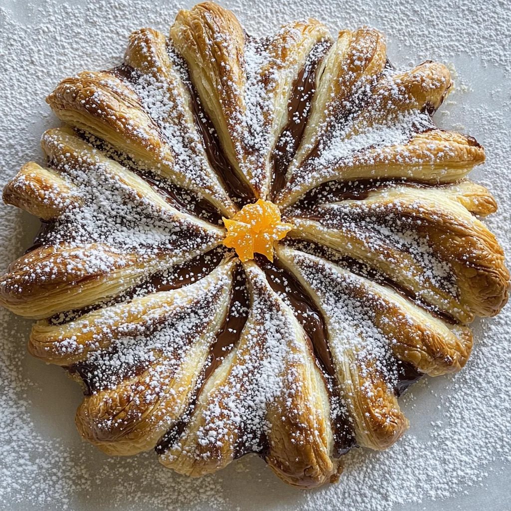 Nutella Puff Pastry Snowflake Recipe