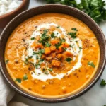 One Pot Creamy Carrot Lentil Soup