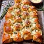 Pull-Apart Cheesy Garlic Christmas Tree Bread Recipe